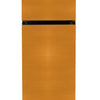 Bruine koelkast met apart vriesvak bovenaan (Brushed Bronze, Medium Original, Cooler Fridge)