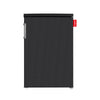 Zwarte kleine koelkast met vriesvak (Carbon Fiber Black, Small, Cooler Fridge)