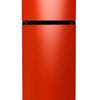 Rode koelkast met apart vriesvak bovenaan (Hot Rod Red Gloss, Medium Original, Cooler Fridge)