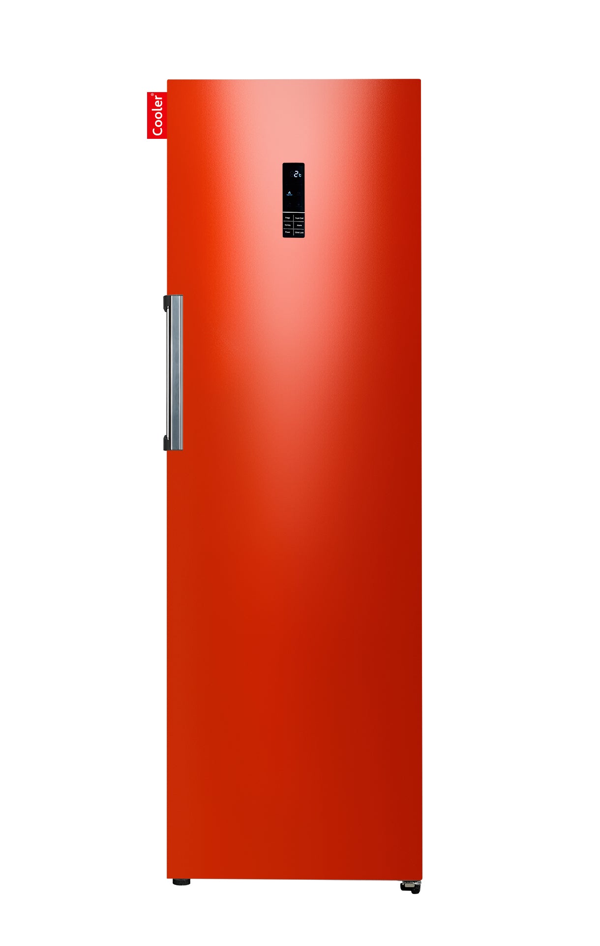 Rode grote diepvries zonder koelgedeelte (Hot Rod Red Gloss, Large Freezer Original, Cooler Fridge) 