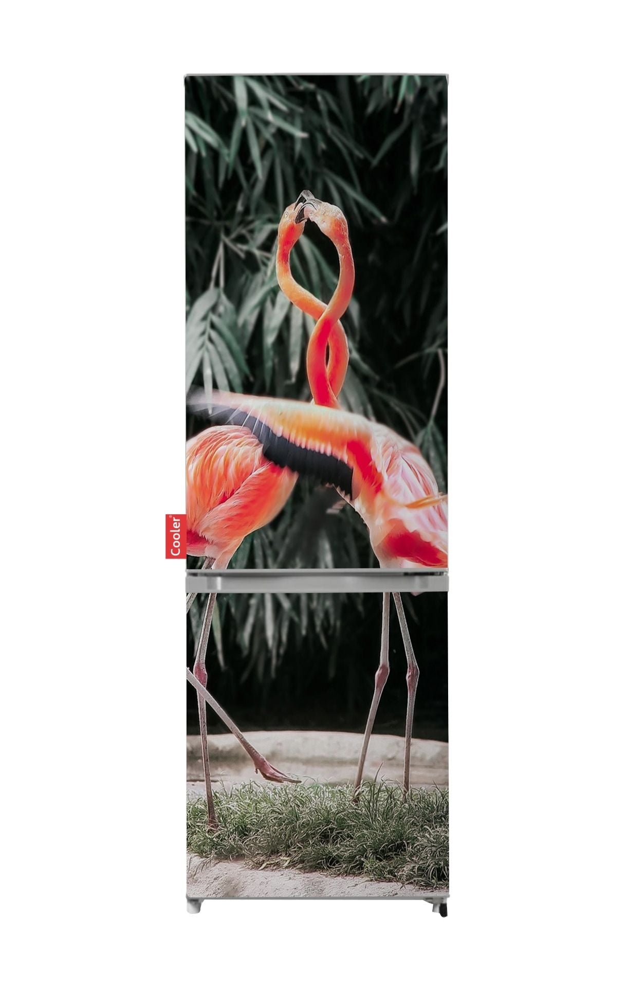 Cooler Fridge Large Combi Globetrotter Flamingo