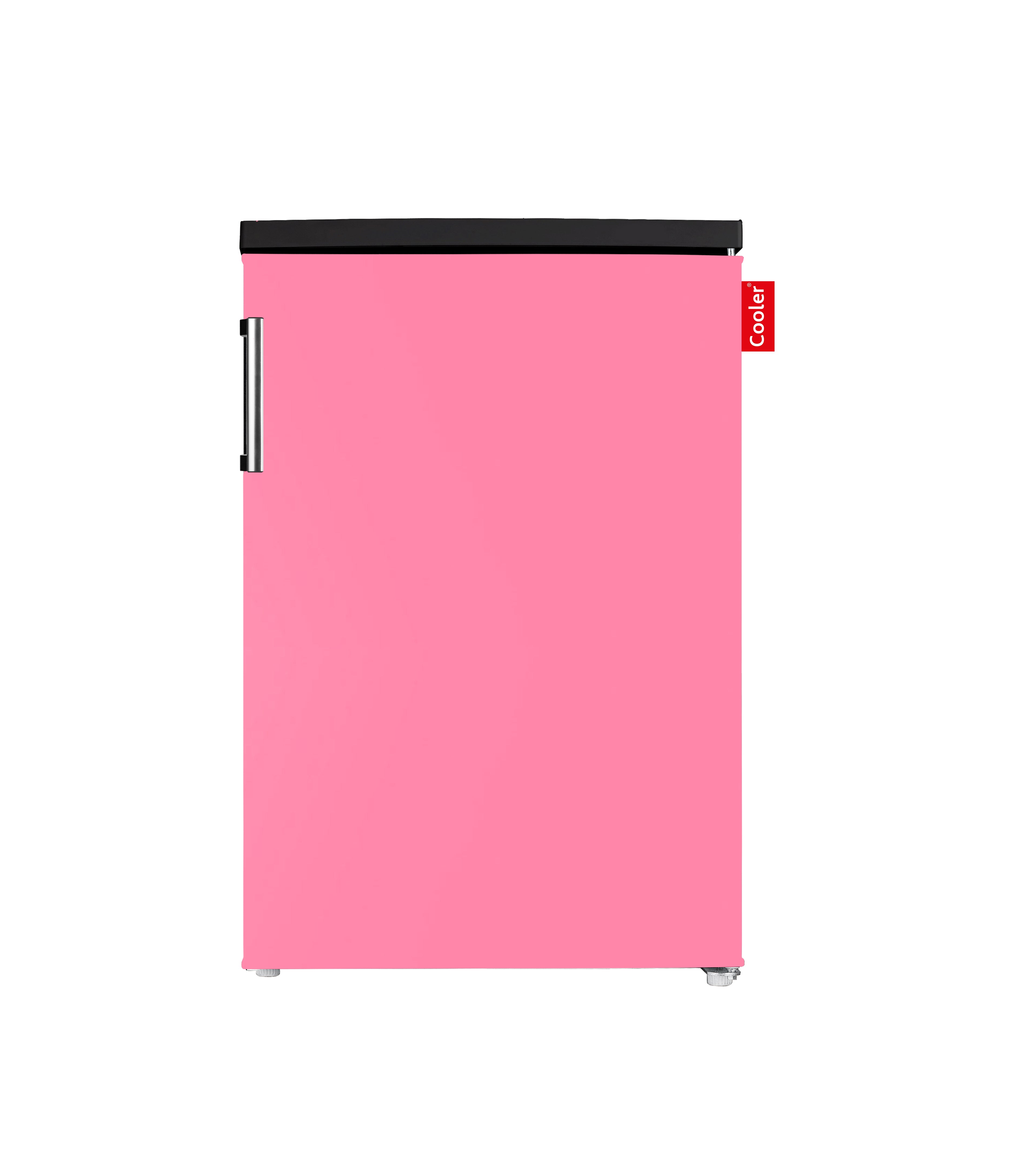 Roze kleine koelkast met vriesvak (Bubblegum Pink Satin, Small, Cooler Fridge)